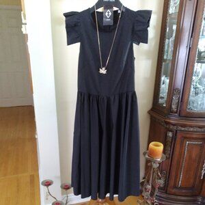 Elegant black dress, Made in Europe, Size - 2P